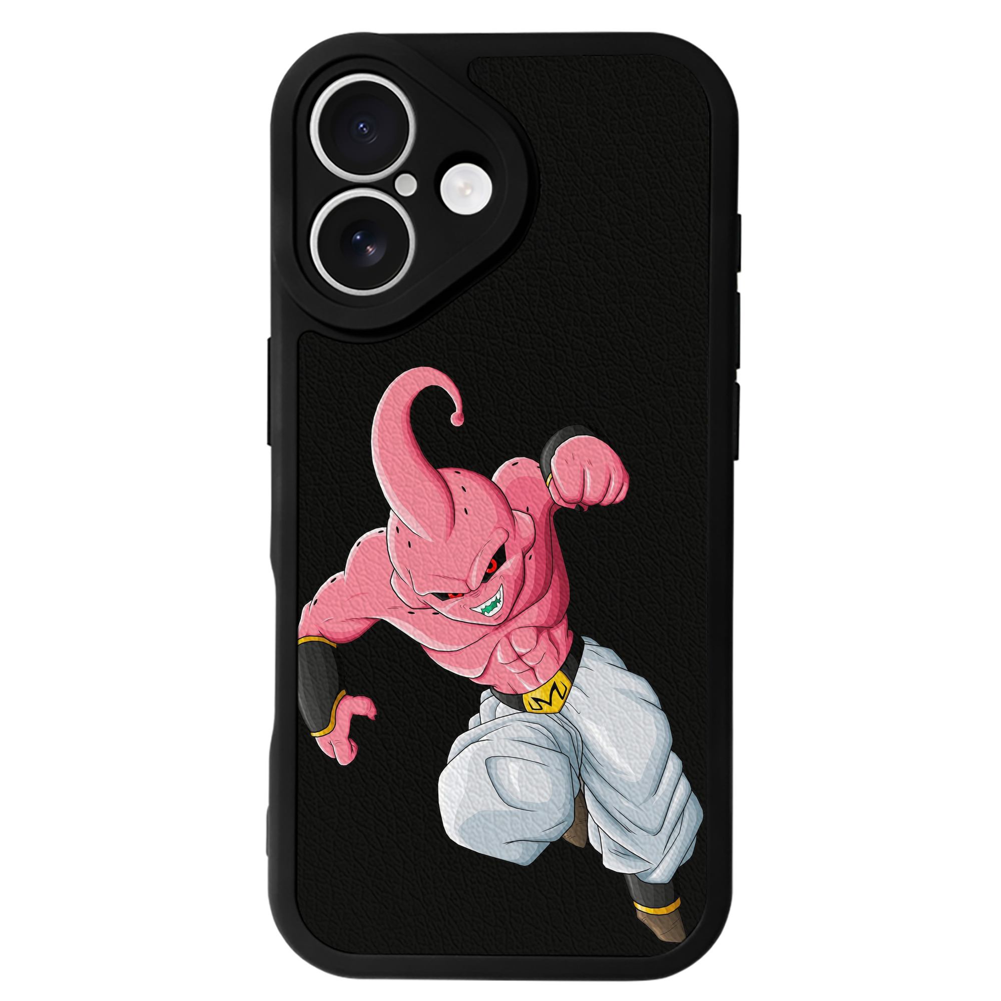 （画像用） ドラゴンボール 魔人ブウ DRAGON BALL Majin Buu 【iPhone 16シリーズ対応】シリコンスマホケース（レザー調） 材質：シリコン